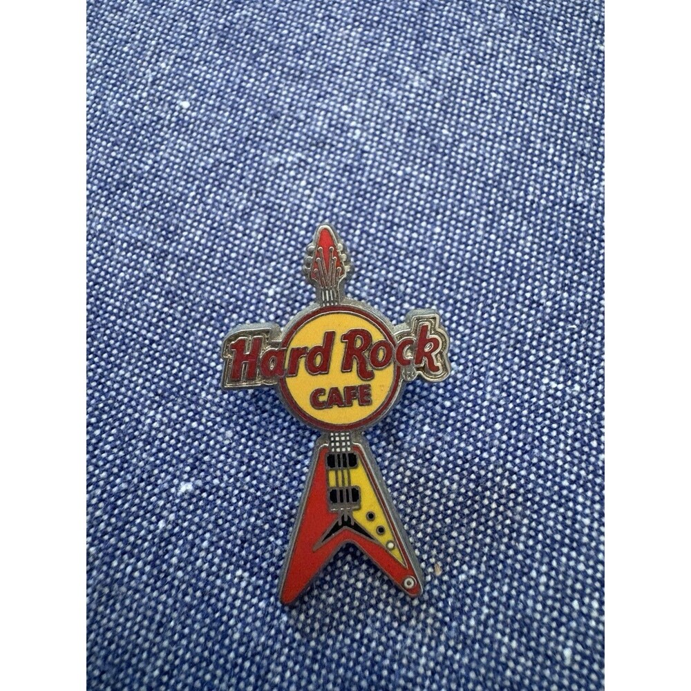 Authentic Flying V Guitar Hard Rock Cafe Pin